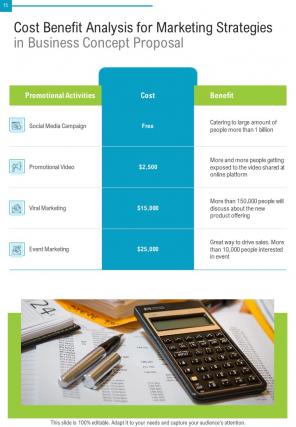 One pager business concept proposal template