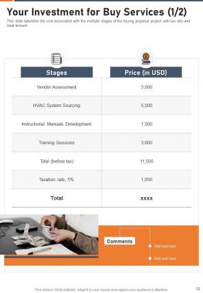 One pager buy proposal template