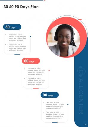 One pager call center proposal template