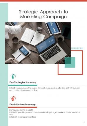 One pager for marketing campaign proposal template