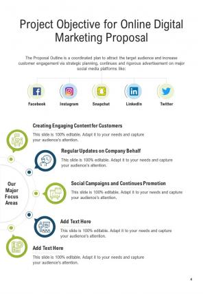One pager online digital marketing proposal template