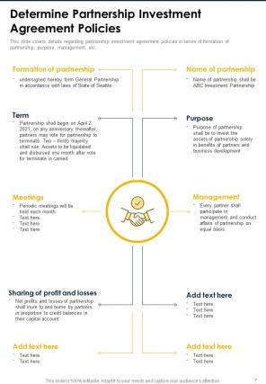 One pager partnership investment proposal template