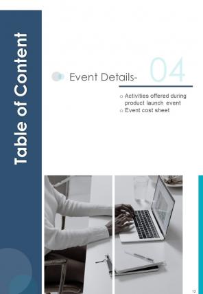 One pager product launching event proposal template