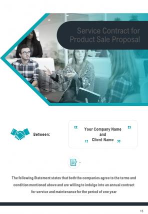 One pager product sale proposal template