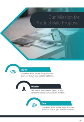 One pager product sale proposal template