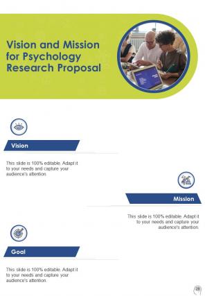 One pager psychology research proposal template