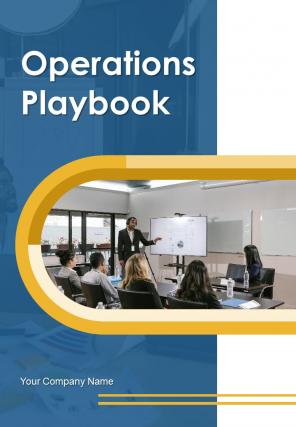 Operations Playbook Report Sample Example Document