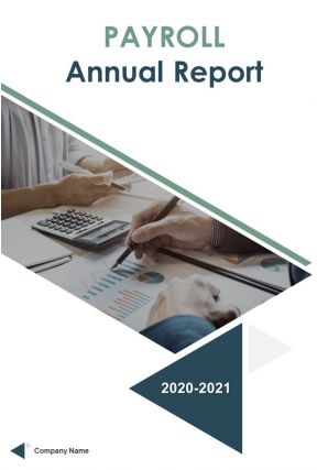 Payroll Annual Report Template Pdf Doc Ppt Document Report Template