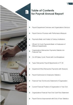 Payroll Annual Report Template Pdf Doc Ppt Document Report Template