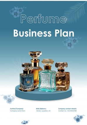 Perfume Business Plan A4 Pdf Word Document