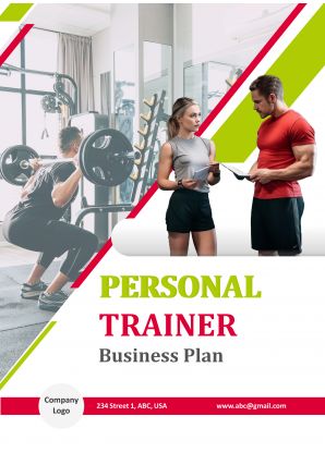 Personal Trainer Business Plan Pdf Word Document Personal Trainer Business Plan A4 Pdf Word Document