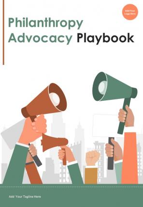 Philanthropy Advocacy Playbook Report Sample Example Document