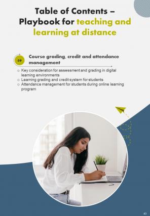 Playbook For Teaching And Learning At Distance Report Sample Example Document Impactful Template