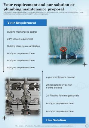 Plumbing Maintenance Proposal Report Sample Example Document