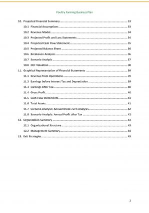 Poultry Farming Business Plan A4 Pdf Word Document Editable Multipurpose