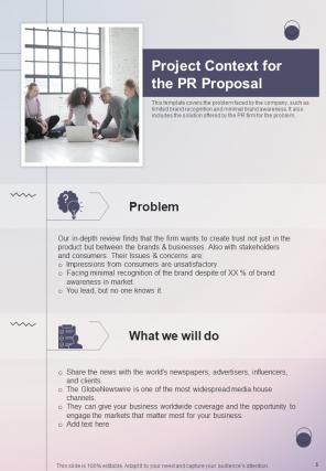 PR Proposal Report Sample Example Document