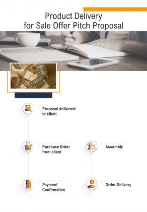 Product Delivery For Sale Offer Pitch Proposal One Pager Sample Example Document