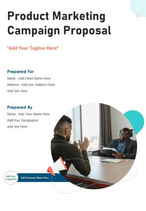 Product marketing campaign proposal example document report doc pdf ppt
