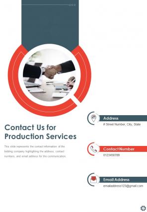 Production proposal example document report doc pdf ppt
