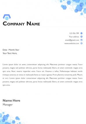 Professional business letterhead design template