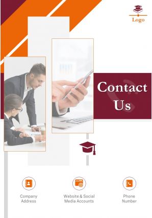 Professional development and training school four page brochure template