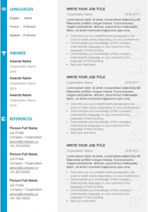 Professional sample resume of web graphic designer