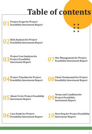 Project Feasibility Investment Report Sample Example Document