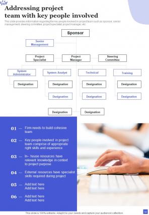 Standard Project Playbook Examples Project Planning Playbook Report Sample Example Document