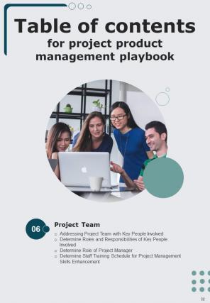 Project Product Management Playbook Report Sample Example Document Engaging Slides