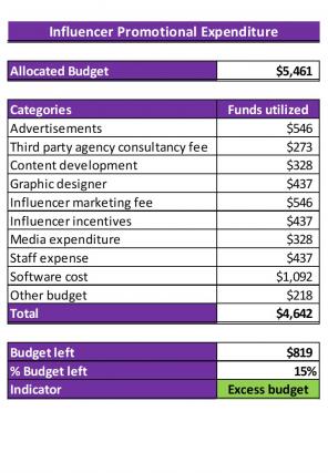 Promotional Expenditure Excel Spreadsheet Worksheet Xlcsv XL Bundle V Image Adaptable