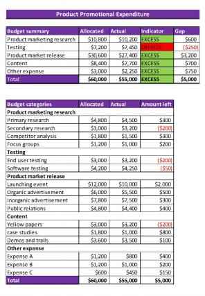 Promotional Expenditure Excel Spreadsheet Worksheet Xlcsv XL Bundle V Customizable Adaptable