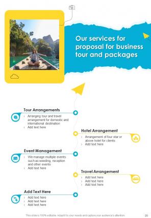 Proposal For Business Tour And Packages Report Sample Example Document