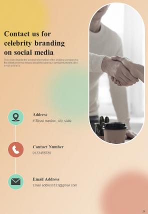Proposal For Celebrity Branding On Social Media Report Sample Example Document