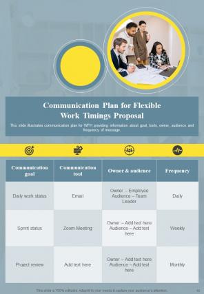 Proposal For Flexible Work Timings Report Sample Example Document Good Impressive