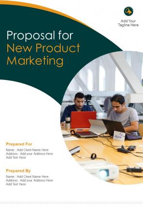 Proposal For New Product Marketing Sample Document Report Doc Pdf Ppt
