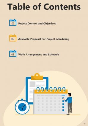 Proposal For Project Scheduling Report Sample Example Document