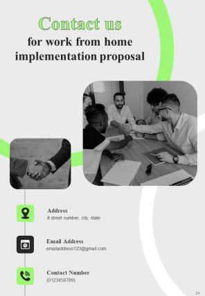 Proposal For Work From Home Implementation Report Sample Example Document Template Professional