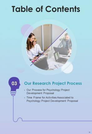 Psychology Project Development Proposal Report Sample Example Document