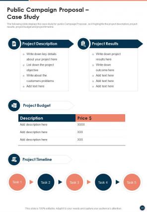 Public campaign proposal example document report doc pdf ppt