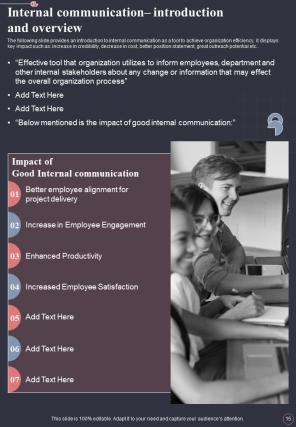 Public Relation Communication Strategy Guide For Corporates Report Sample Example Document Engaging Customizable