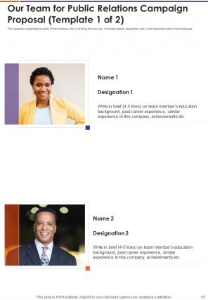 Public relations campaign proposal example document report doc pdf ppt