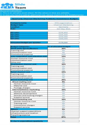 Publicity Investment Excel Spreadsheet Worksheet Xlcsv XL Bundle V Designed Pre-designed