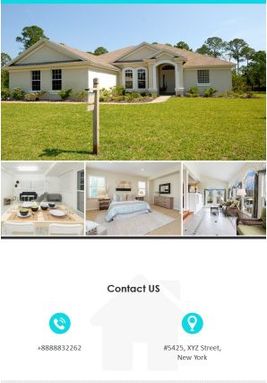 Realtor promotion two page brochure template