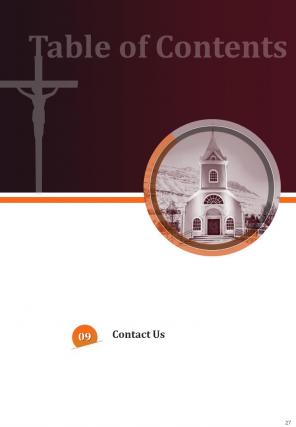Religious Congregation Proposal Report Sample Example Document