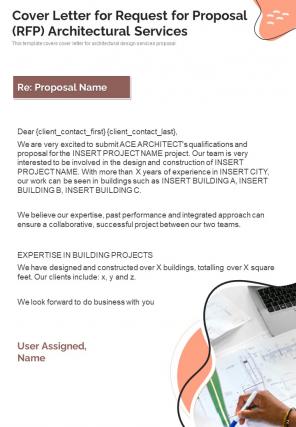 Request For Proposal RFP Architectural Services Report Sample Example Document