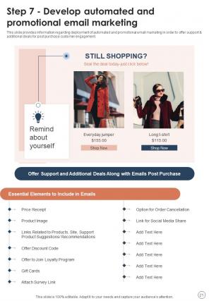 Retail Commerce Platform Advertising Strategy Playbook Report Sample Example Document Editable Image