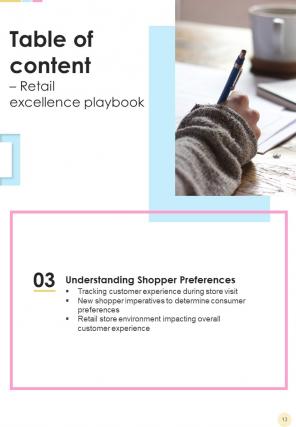 Retail Excellence Playbook Report Sample Example Document