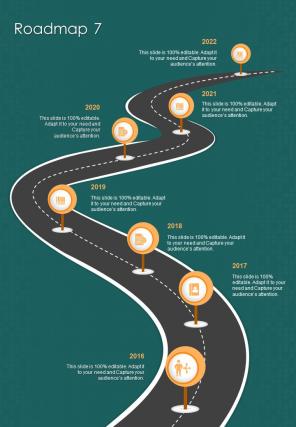 Roadmap Brand Collaboration Proposal Template One Pager Sample Example