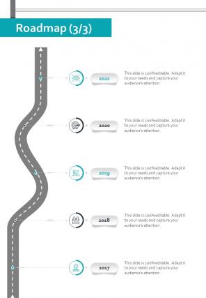 Roadmap Freelance Copywriting Proposal One Pager Sample Example Document
