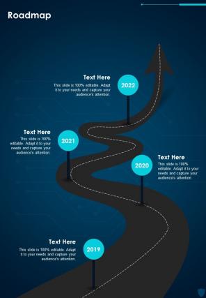 Roadmap Organizaiton Safeguard System Proposal One Pager Sample Example Document